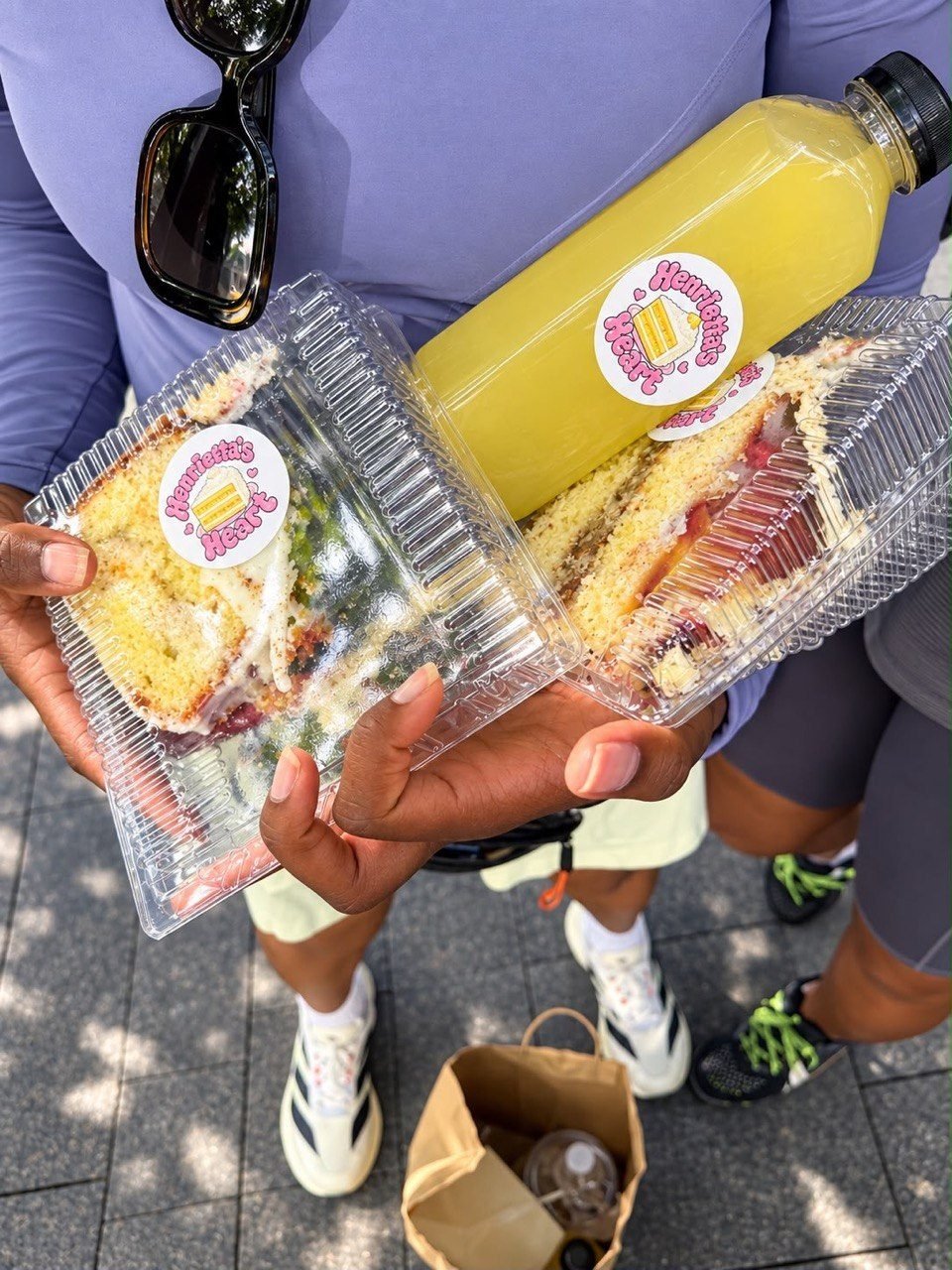 Cake slices ready to go